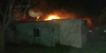 Importante incendio en una vivienda de Arocena