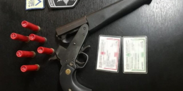 La Policía Vial incautó un arma de fuego en la Ruta 91