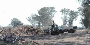 San Genaro: comenzaron a erradicar el basural en el ex Tiro Federal