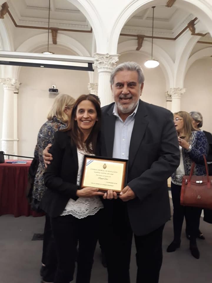 Una docente de Centeno recibió el premio nacional “Maestro Ilustre 2018”