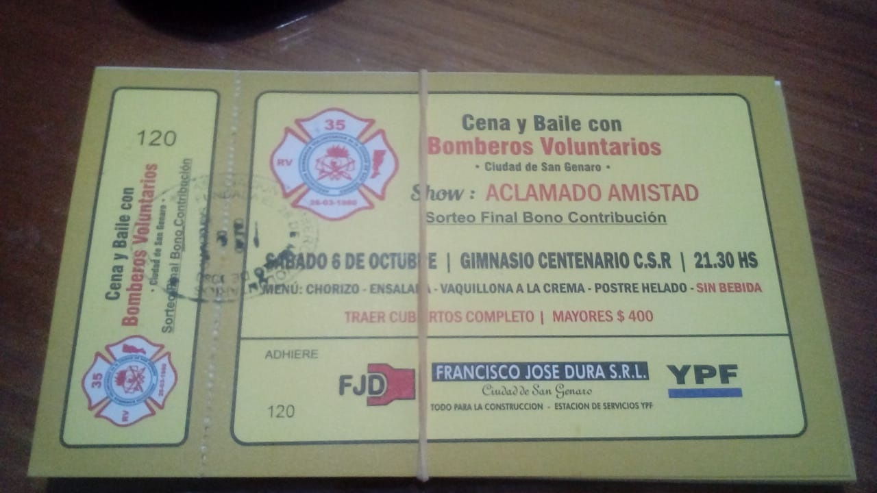 Bomberos Voluntarios de San Genaro organizan su tradicional cena anual