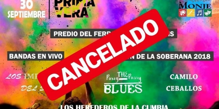 El clima no ayuda y suspendieron la fiesta de la Primavera en Monje