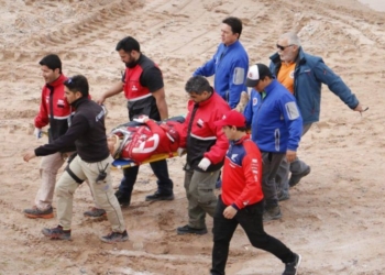 Susto tras un fuerte accidente sufrido por el sangenarino Joaquín Poli