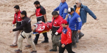 Susto tras un fuerte accidente sufrido por el sangenarino Joaquín Poli