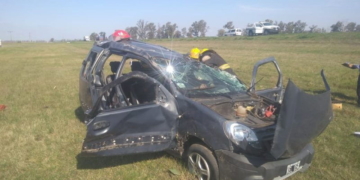 Un herido de gravedad por un choque y vuelco sobre Ruta 34