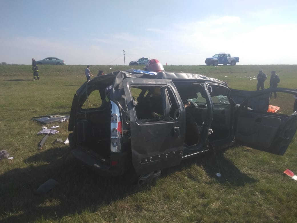 Un herido de gravedad por un choque y vuelco sobre Ruta 34