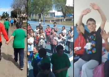 Diaz corrió la quinta «Maratón por la inclusión»