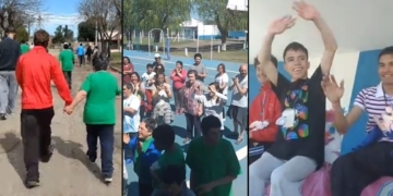 Diaz corrió la quinta «Maratón por la inclusión»