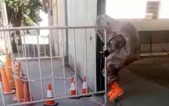 Maciel: investigan un extraño polvo arrojado frente a la Comuna