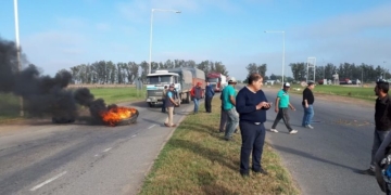 San Genaro: municipales cortaron el cruce de Rutas 34 y 65