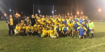 Histórico: Serodino unió a Boca y Belgrano e inauguraron iluminación en nueva cancha