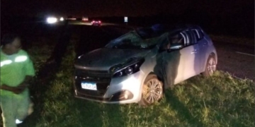 Importante funcionario provincial volcó en Autopista Rosario Santa Fe