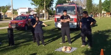 Bomberos Voluntarios de Oliveros brindaron una capacitación en Maciel