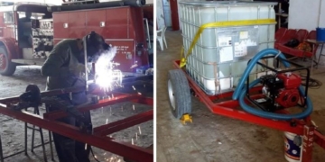 Serodino: con donaciones y trabajo propio, los bomberos sumaron otra unidad