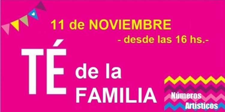 Invitan al «Té de la Familia» en beneficio del SAMCo de Diaz