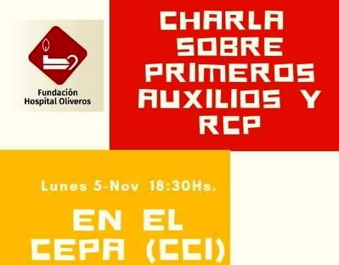 Charla abierta de primeros auxilios y RCP en Maciel