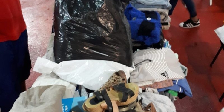 Maciel: reciben y entregan donaciones a familias afectadas por el temporal