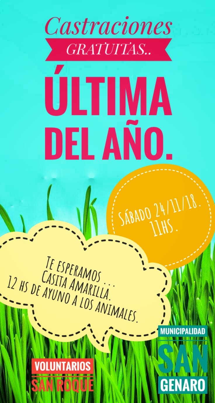 San Genaro y Totoras desarrollarán nuevas campañas de castraciones