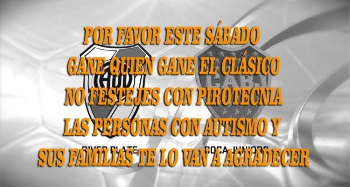 El pedido de los chicos con autismo de la región a los hinchas de Boca y River
