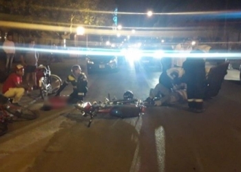 Dos hombres heridos tras el impacto entre una moto y una bicicleta