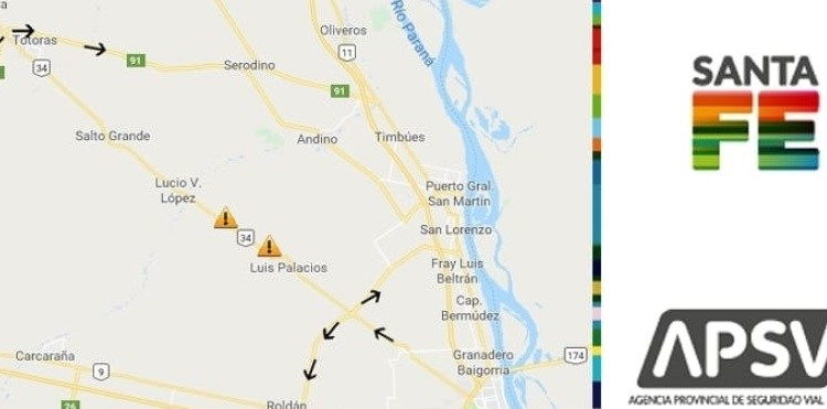 Continuarán con los arreglos sobre la Ruta 34 y habrá desvíos alternativos