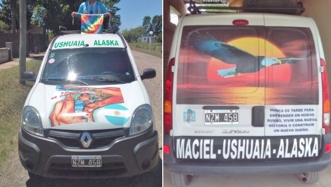 Un macielense se prepara para la aventura y unirá el continente americano