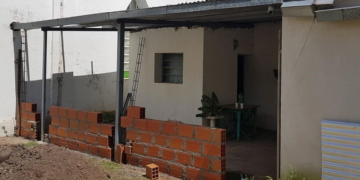 Comenzó la ampliación en la Parroquia en Diaz y reciben donaciones