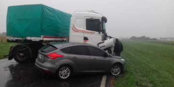 Temporal y triple choque en Ruta 34 en cercanías a Totoras