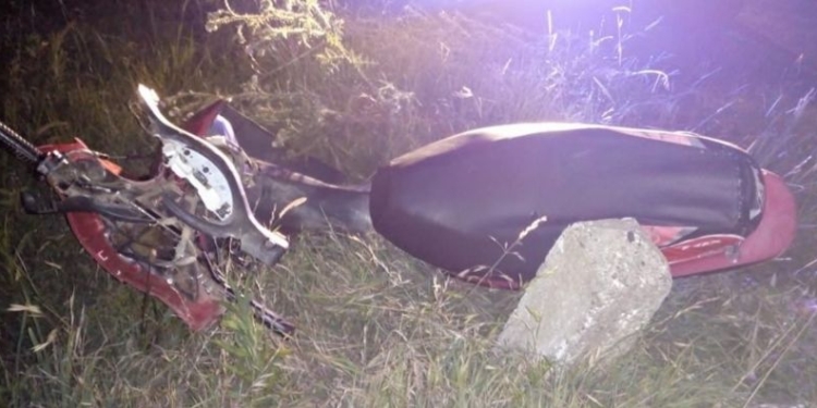 Un joven de Barrancas se accidentó con su moto sobre Ruta 11