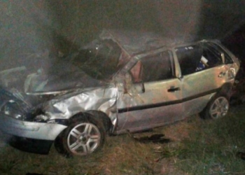 Impactante vuelco de un auto entre Monje y Barrancas
