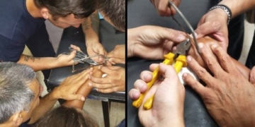 Bomberos realizaron una quirúrgica maniobra para ayudar a una joven