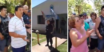 Crimen de Billarreal: encendido reclamo de vecinos frente a la Comisaría de Gaboto