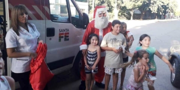 La magia de la Navidad llegó a la región junto a Papá Noel