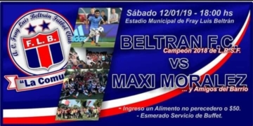 Maxi Moralez invita al partido a beneficio junto a Beltrán FC