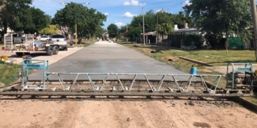 Avanzan y se extienden los trabajos sobre las calles de Serodino