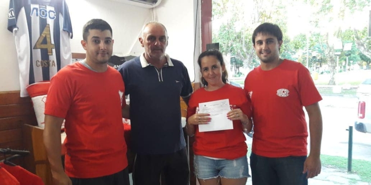 Rasetto realizó un importante aporte para el Club Sportivo Belgrano de Oliveros