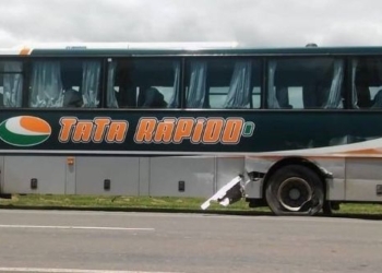 Un camión y un colectivo chocaron en la Ruta hacia Gaboto