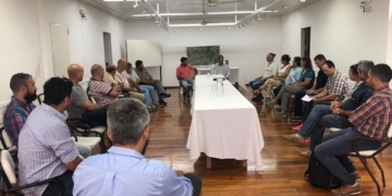 El Ministro Garibay llegó a Totoras para verificar obras rurales