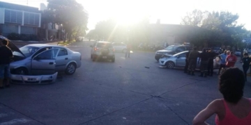 Fuerte choque en el centro de Totoras: un menor lesionado