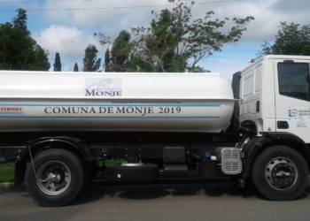 Monje ya cuenta con el nuevo regador adherido al camión O KM