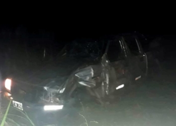 Milagro en Ruta 11: esquivó una moto y terminó dando varios tumbos