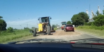 Gaboto: piden precaución al circular debido a trabajos sobre Ruta 95
