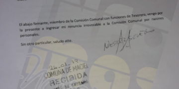 Bloquearon las cuentas bancarias de la Comuna de Maciel tras un reclamo opositor
