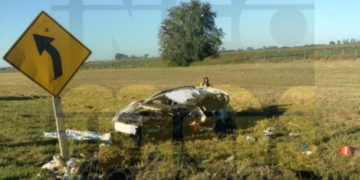 Un conductor murió tras un impactante choque en San Genaro