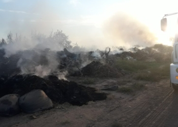 Ardió el basural y Barrancas volvió a respirar humo