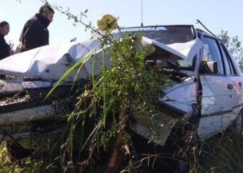 Un hombre resultó lesionado tras un despiste en Ruta Provincial 65
