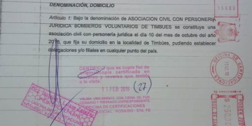 Timbúes: bomberos dieron un nuevo paso en busca de la Personería Jurídica