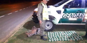 Nuevo secuestro de paquetes de hoja de coca sobre Ruta 34