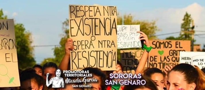 Con el lema «Nosotras paramos» se realizará una movilización en San Genaro