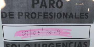 Los profesionales de la salud iniciaron un paro por 24 horas
